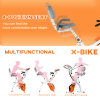 2-In-1 Upright Exercise Bike 8-Level Adjustable with Pulse Sensor Orange - Image 5
