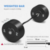 120cm EZ Curl Bar with Spring Clips, Barbell Bar for 5cm Weight Plates, 8kg - Image 5