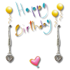 Happy Birthday Party Gift Card & Cubic Zirconia Heart Earrings - Image 6