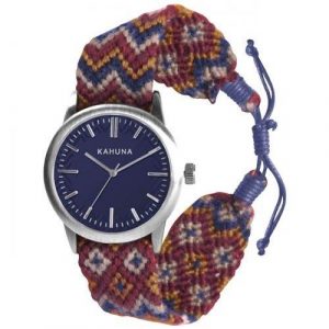 Kahuna Mens Brown Dial and Blue Fabric Strap Watch KGF-0007G - CLEARANCE NEEDS RE-BATTERY