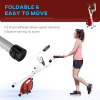 Magnetic Resistance Exercise Bike Foldable LCD Adjustable Seat Red HOMCOM - Image 6