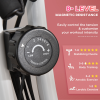 2-In-1 Upright Exercise Bike 8-Level Adjustable with Pulse Sensor Pink HOMCOM - Image 6