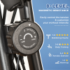 2-In-1 Upright Exercise Bike 8-Level Adjustable with Pulse Sensor Black HOMCOM - Image 6
