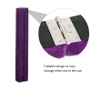 HOMCOM Balance Beam Trainer Fold Performance Gymnastics Suede Purple 2.4M Home - Image 6