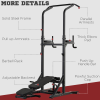 Adjustable Folded Dip Stands Multi-Function Pull-ups Sit-ups Fitness HOMCOM - Image 6