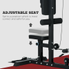 SPORTNOW Pull Up Station Power Cage with Adjustable Seat, Home Gym, Black - Image 6