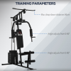 Multifunction Home Gym Machine with 45kg Weights for Full Body Workout HOMCOM - Image 6