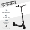 120W Electric Scooter w/ Battery Level Display, Rear Break - Black HOMCOM - Image 6