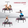 Trampoline Outdoor Bouncer Jumper Adjustable Handle Adult Kid Pink HOMCOM - Image 6