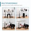2 Pairs Barbell Squat Rack Portable Stand Weight Lifting Bench w/ Wheels - Image 6