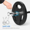 120cm EZ Curl Bar with Spring Clips, Barbell Bar for 5cm Weight Plates, 8kg - Image 6