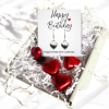 Happy Birthday Mini Gift Hamper with Silver Heart Earrings - Image 6