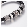 Mens Nautical Leather Bracelet - Image 3