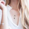 Small Merry Christmas Gift Hamper - Silver Heart Necklace, Chocolates & Candle - Image 2