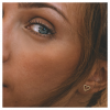 Small Gold Heart Stud Earrings - Image 2