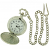 Jakob Strauss Open Window Classic Silver Tone & 12 Inch Brass Chain Pocket Watch - CLEARANCE NEEDS RE-BATTERY - Image 4