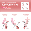 2-In-1 Upright Exercise Bike 8-Level Adjustable with Pulse Sensor Pink HOMCOM - Image 7