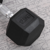 12.5KG Single Rubber Hex Dumbbell Portable Hand Weights for Home Gym HOMCOM - Image 7