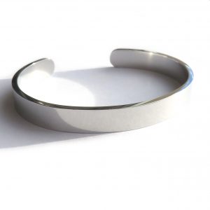 Solid Stainless Steel Silver Bangle