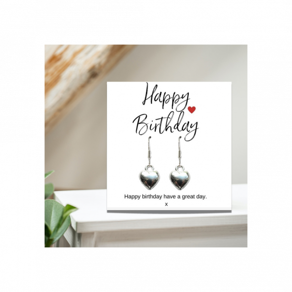 Happy Birthday Earrings - Message Card