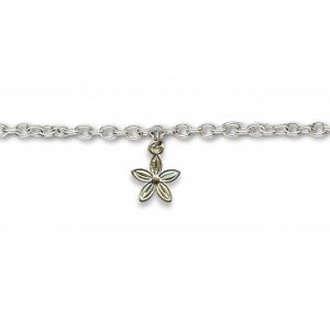 Dahlia Flower Chain Bracelet
