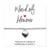 Maid of Honour Heart Bracelet & Thank You Card - Image 4