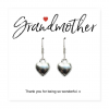 Grandmother Message Card with Heart Earrings - Image 4