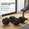 HOMCOM 30kg Adjustable 2 IN 1 Barbell Dumbbells Weight Set for Body Fitness - Image 8