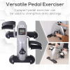 Mini Exercise Bike Portable Pedal Manual Machine Indoor Fitness Silver HOMCOM - Image 8