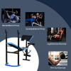 Adjustable Weight Bench with Leg Developer Barbell Rack for Home Gym HOMCOM - Image 8