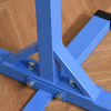 Adjustable Kids Gymnastics Bar Horizontal Training w/ Steel Frame Wood Bar Blue - Image 8
