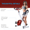 Magnetic Resistance Exercise Bike Foldable LCD Adjustable Seat Red HOMCOM - Image 8