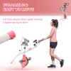 2-In-1 Upright Exercise Bike 8-Level Adjustable with Pulse Sensor Pink HOMCOM - Image 8