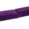 HOMCOM Balance Beam Trainer Fold Performance Gymnastics Suede Purple 2.4M Home - Image 8