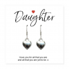 Daughter Gift Card with Heart Earrings - Image 4