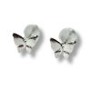 Little Butterfly Silver Stud Earrings - Image 2