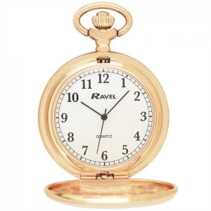 Ravel Plain Rose Gold Pocket Watch R1001.44