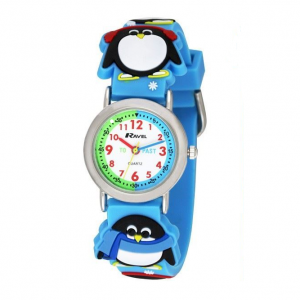 Ravel Children Girls & Boys 3D Cartoon Time Teacher Watch Penguin R1513.72