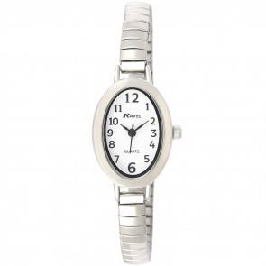 Ravel Ladies White Dial Silver Expander Bracelet Watch R0202.02.2