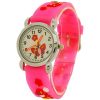 Relda Children's Analogue 3D Red Butterfly Neon Pink Silicone Strap Girl's Watch REL43 - Image 4