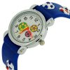 Relda Children's Analogue 3D Soccer Football Blue Silicone Strap Boy's Watch REL45 - Image 4