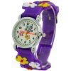 Relda Children's Analogue 3D Colourful Flower Purple Silicone Strap Girl's Watch REL42 - Image 3
