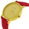 Relda Women Analogue Jumbo Gold tone Dial & Leather Pink Strap With Buckle REL61 - Image 3