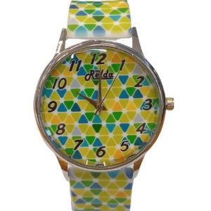 Relda Ladies Analogue Green Silicone Strap Watch REL96