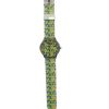 Relda Ladies Analogue Green Silicone Strap Watch REL96 - Image 2