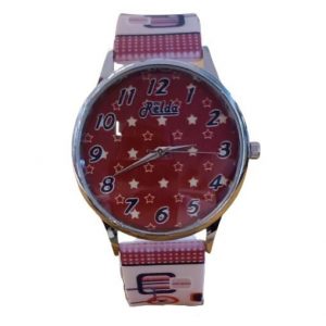Relda Ladies Analogue Brown Star Silicone Strap Watch REL98