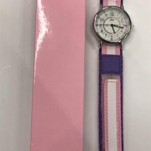 Relda Time Teacher Children's Analogue Velcro Strap Girl's Watch REL81 NEEDS BATTERY