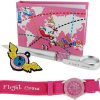 Time Design Girls Pink Pilot Design Watch, Badge, Pen & Note Book Gift Set TDX0713K21 - Image 2