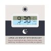 i-Star Portable White Alarm Clock with Temperature and Humidity- 90081PI - Image 4