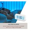 i-Star Portable White Alarm Clock with Temperature and Humidity- 90081PI - Image 5